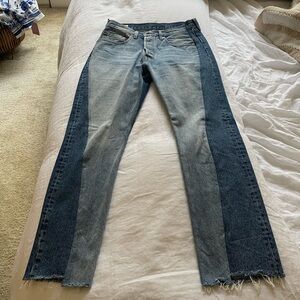 Levi’s Two-Tone Splice Jeans (size 30)